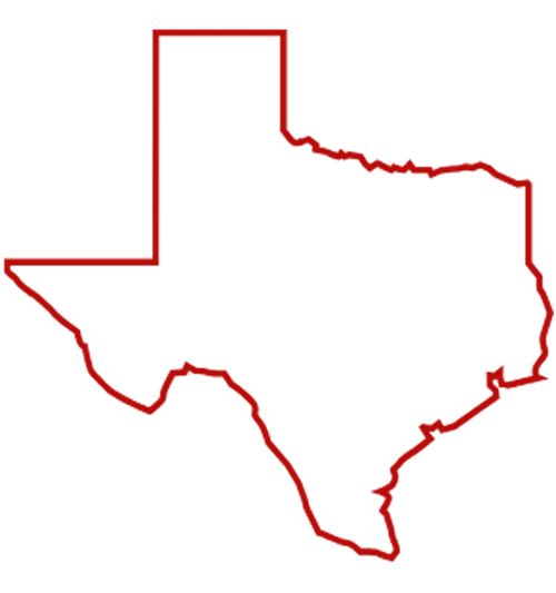 Texas Native An outline of Greg Whitten's home state of Texas.